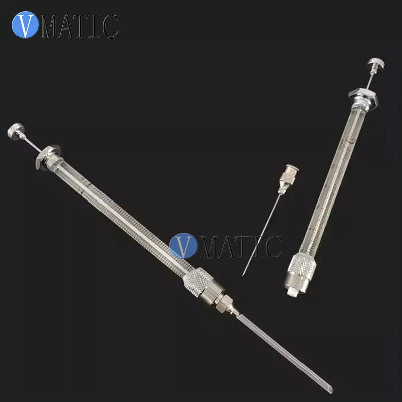 Removable Needle Micro Syringe 25 50 100 250 500ul, Luer Lock Tip 1-200ml Lab Syringe for HPLC, GC