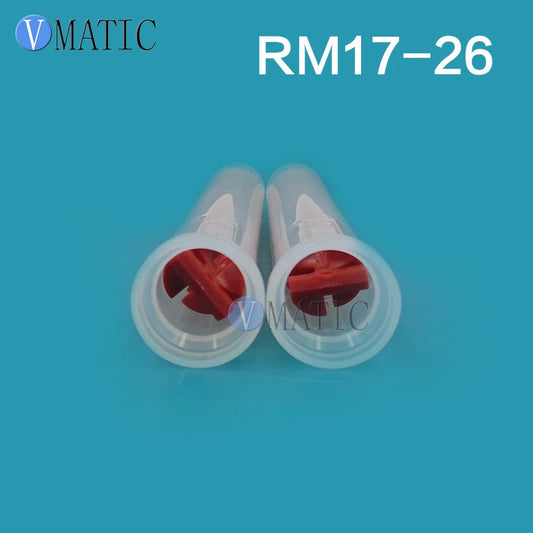 Free Shipping Plastic High Quality 5Pcs Resin Static Mixer MR17-26 Mixing Nozzles For Duo Pack Epoxies
