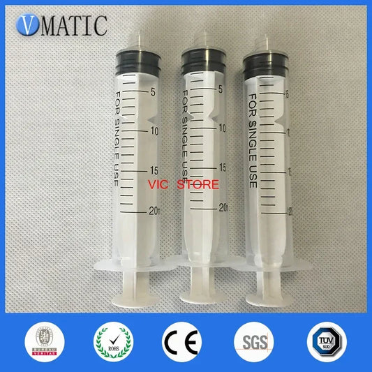 Free Shipping Non Sterilized 20cc/ml Hand Manual Plastic Syringe