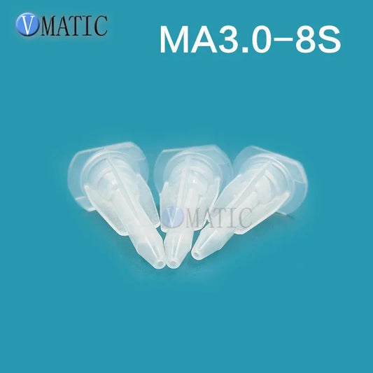 Free Shipping Plastic Resin Static Mixer MA3.0-8S Mixing Nozzles For Duo Pack Epoxies Dispensing Static Mixer
