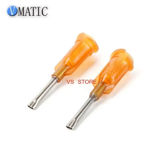 Free Shipping 0.5'' 15G Flat Liquid Dispensing Needle Glue Dispense Needle 1/2 Inch