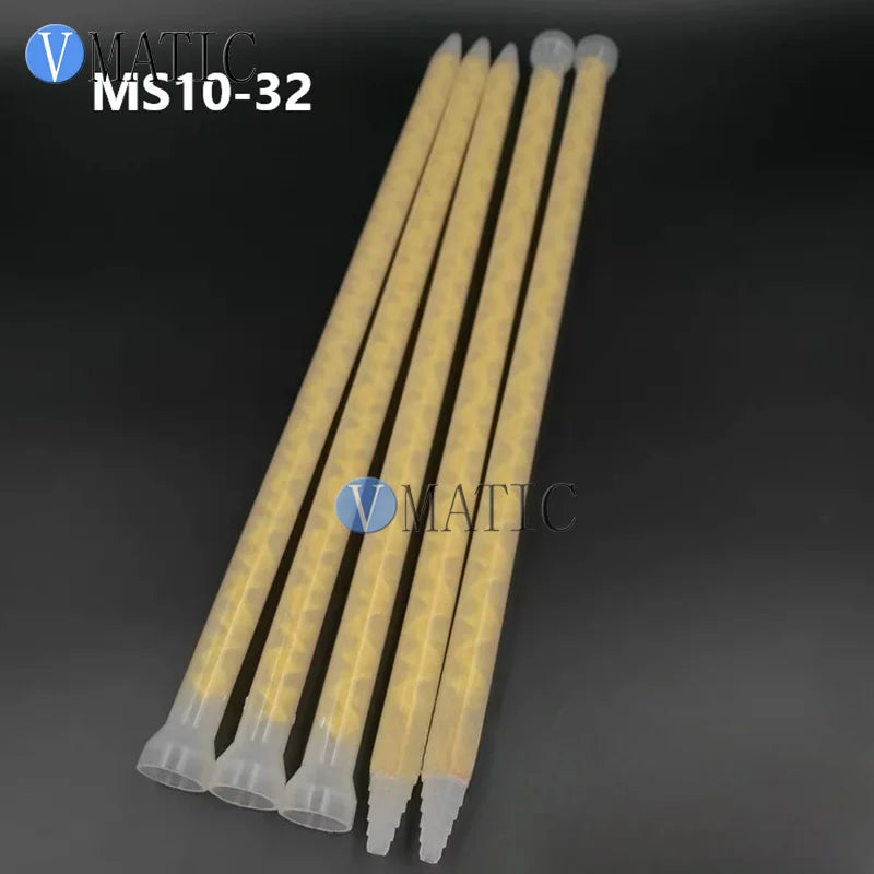 ‌Industrial Static Mixer MS10-32 | Dual-Cartridge Epoxy Nozzles (Yellow PTFE Core) Free Shipping‌