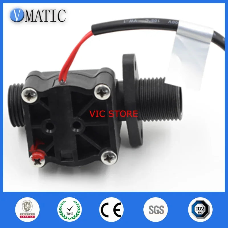 Free Shipping G1/2 220vdc Control Sensor VC678 Flush Valve Vertically Mounted 2 Wires Pp Material Electronic Water Flow Switch