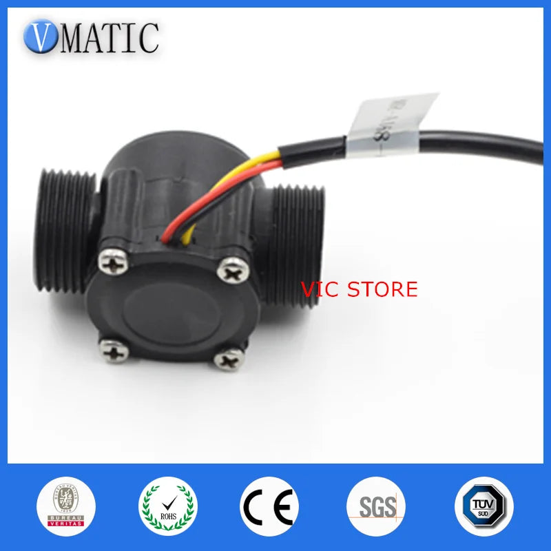Free Shipping VCA168-6 Nylon G3/4" Water Heater Gas Electric Heating Solar Energy Pulse Signal Water Flow Sensor