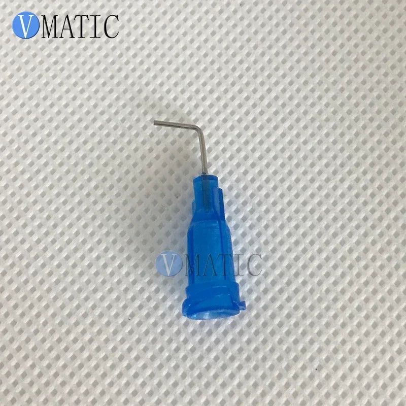 ‌Blue 22G 90° Dispensing Needle 0.5" | TE Premier Blunt Tip for Nail Art/Electronics Free Shipping‌