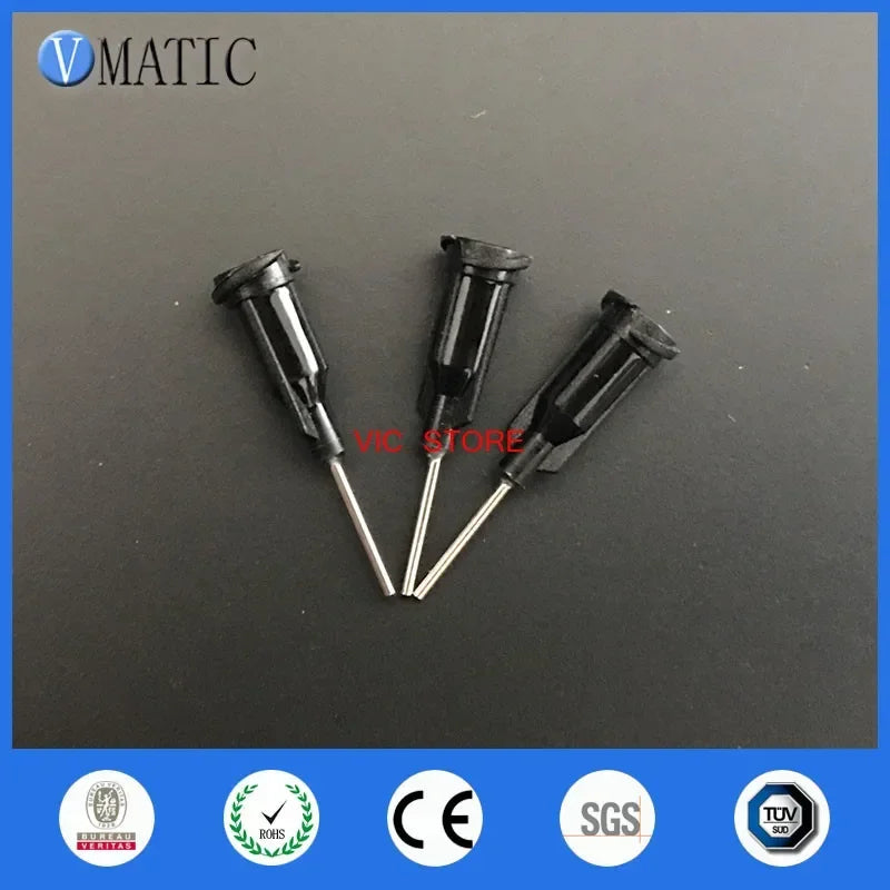 ‌Industrial-Grade Dispensing Tips 19G | 1/2 Inch Anti-UV Black Needles for UV Adhesive & Epoxy Resin (50-Pcs)‌