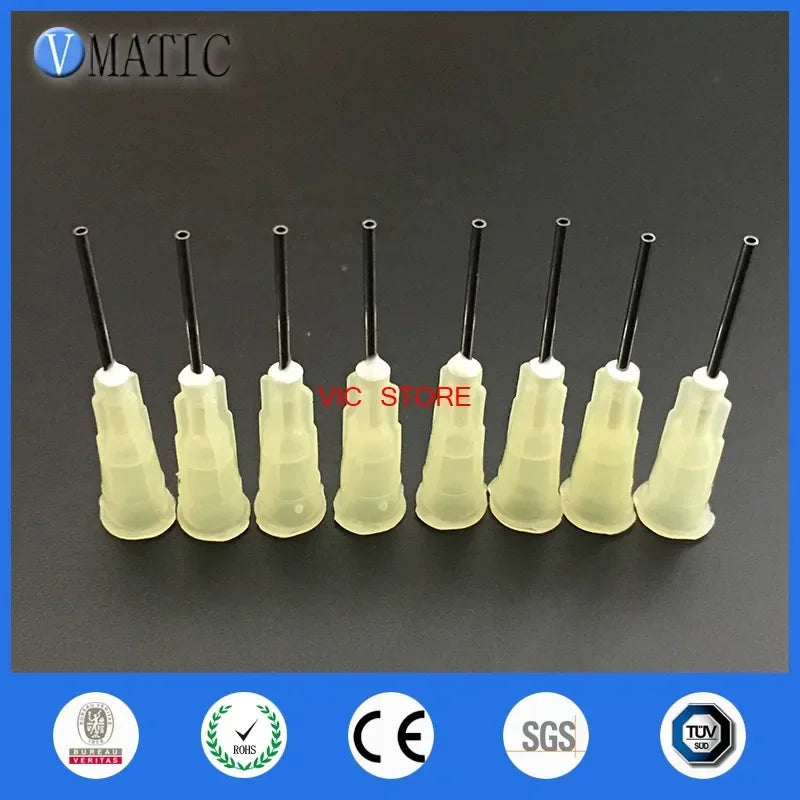 ‌19G Industrial Dispensing Needles 1/2 Inch Metal Luer Lock Tips for Epoxy Encapsulation & UV Resin Application‌