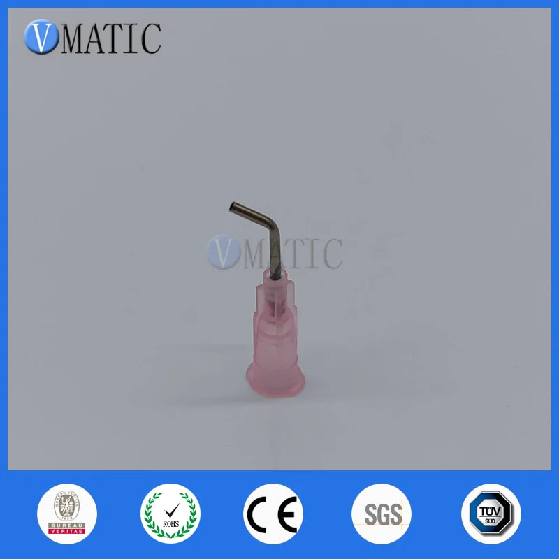 Free Shipping 100Pcs 18G 45 Bent Degree 0.5'' Adhesive Needle 1/2 Inch