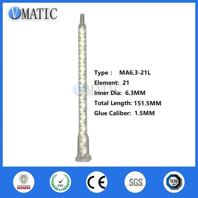 Free Shipping Quality Resin Static Mixer MA6.3-21L Mixing Nozzles For Duo Pack Epoxies