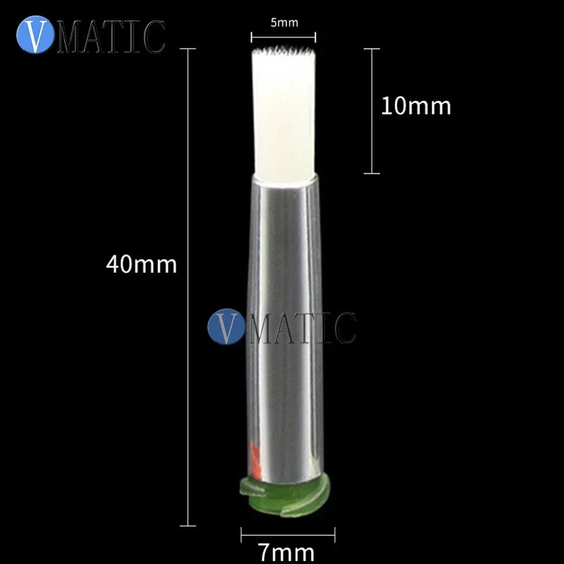 Free Shipping 10Pcs 14G Dia 5mm Round Brush Tip Liquid Glue Dispensing Syringes Needle Brush Tip
