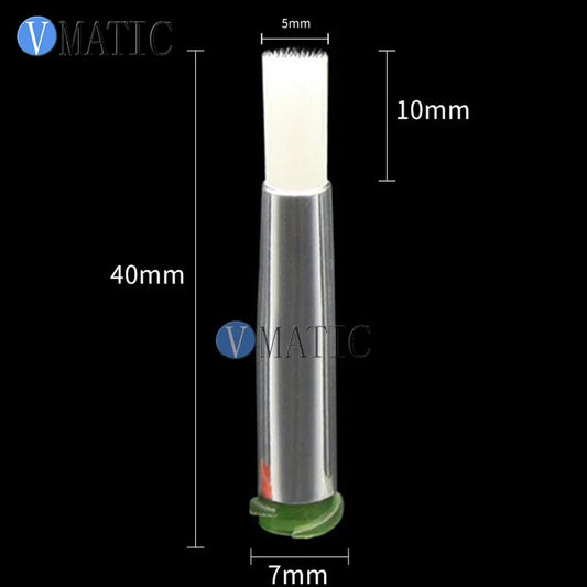 Free Shipping 10Pcs 14G Dia 5mm Round Brush Tip Liquid Glue Dispensing Syringes Needle Brush Tip