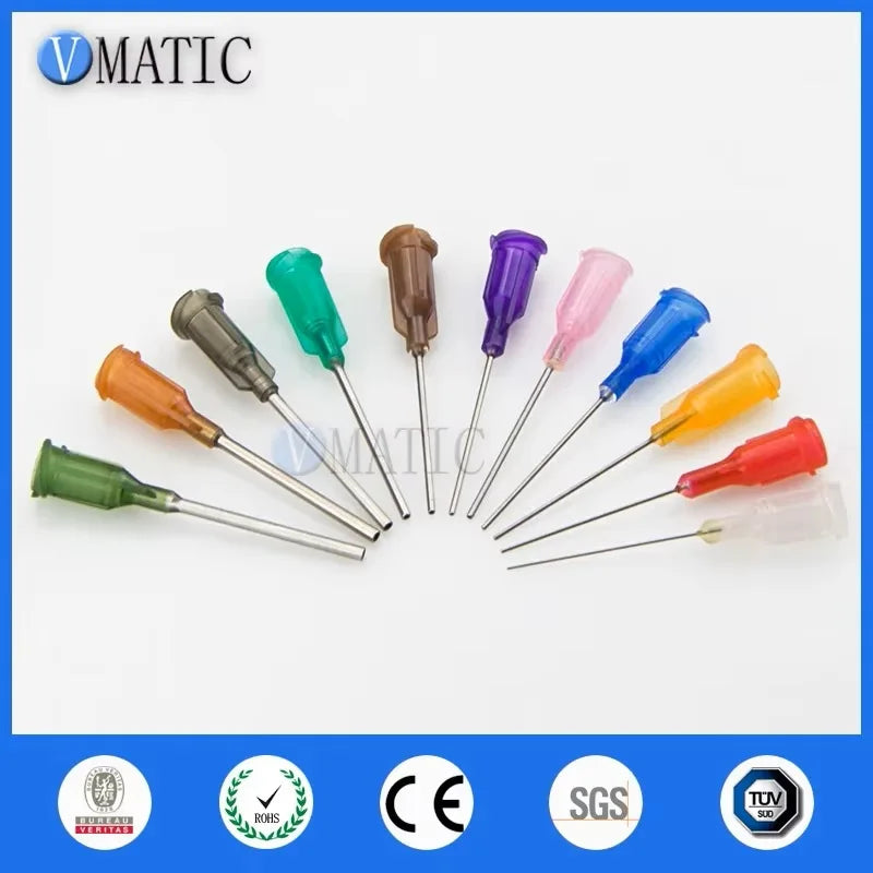 ‌Industrial 27G Dispensing Needles 1'' Blunt Tip 100pcs Set for Electronics Anti-Clog Free Shipping‌
