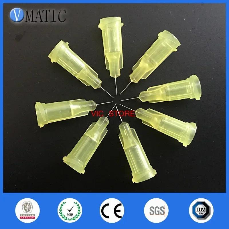 High Quality 100pcs 32G 1/4'' Stainless Steel Tip Dispensing Screw Needles Non Sterilized 1/4 Inch Syringe Needle Tips