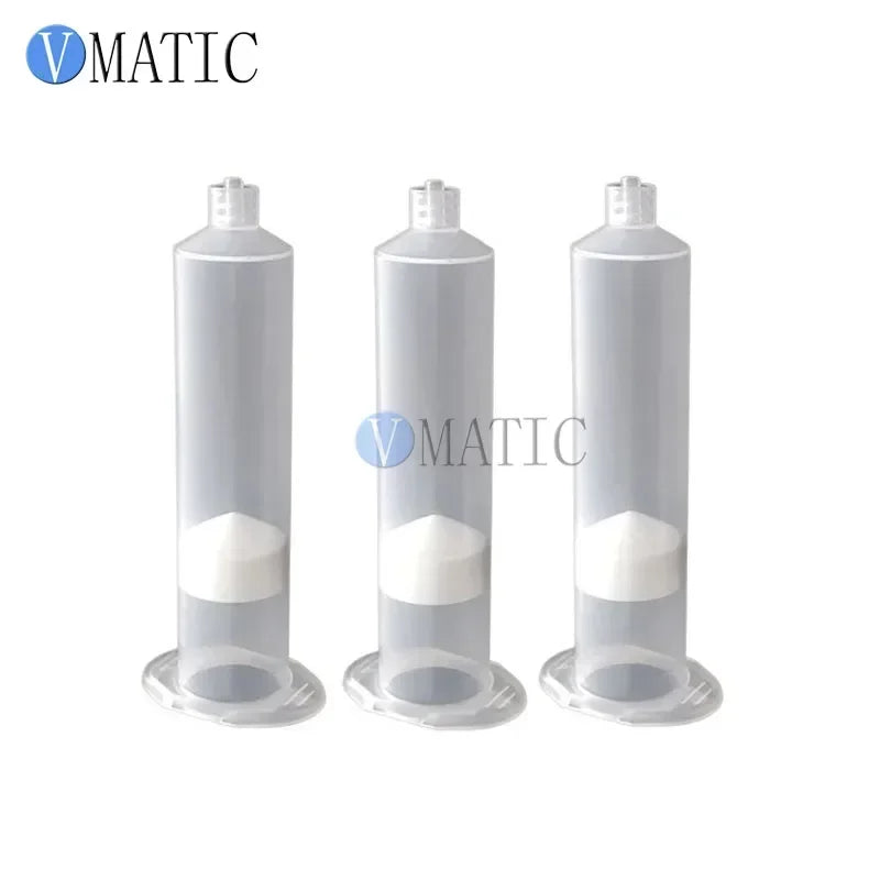 ‌30ml Pneumatic Dispensing Syringe | Transparent PC Plastic Air-Powered Syringe with Piston for Adhesive/Resin/Cosmetics (Indust