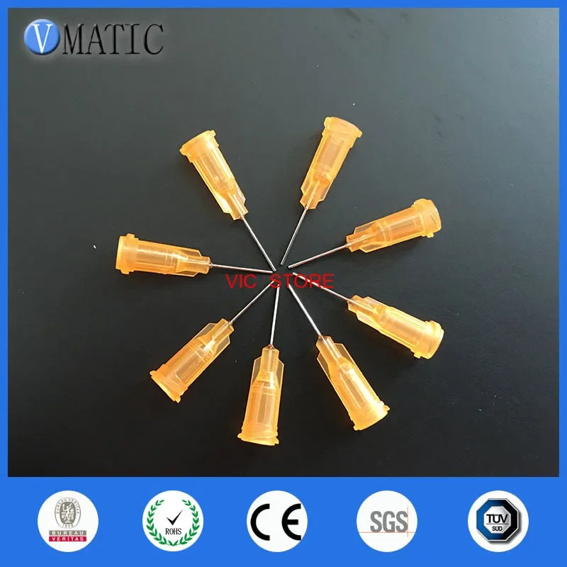 Free Shipping 100Pcs Quality Assurance 23G Orange Color 1/2'' Inch Tube Length Wholesale Luer Lock Blunt Tip Needle