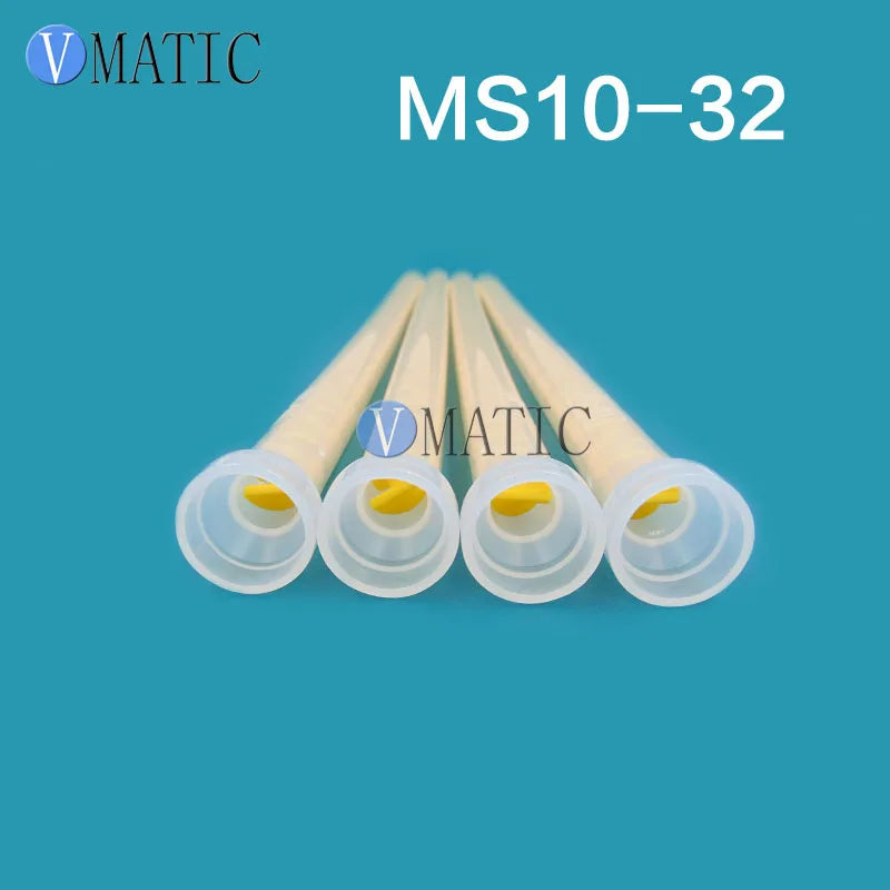 ‌Industrial Static Mixer MS10-32 | Dual-Cartridge Epoxy Nozzles (Yellow PTFE Core) Free Shipping‌
