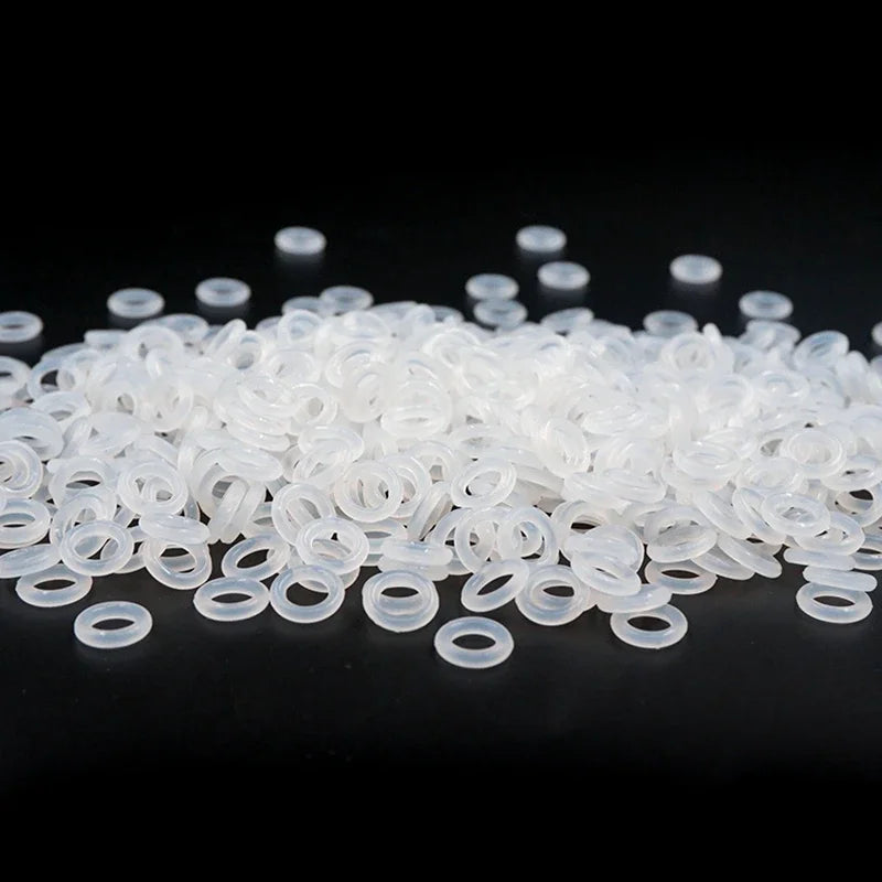 White Silicone O-Ring OD 5-80mm Thickness CS 1/1.5/2/2.4mm Heat Resistant Food Grade Waterproof Washer Rubber Gasket