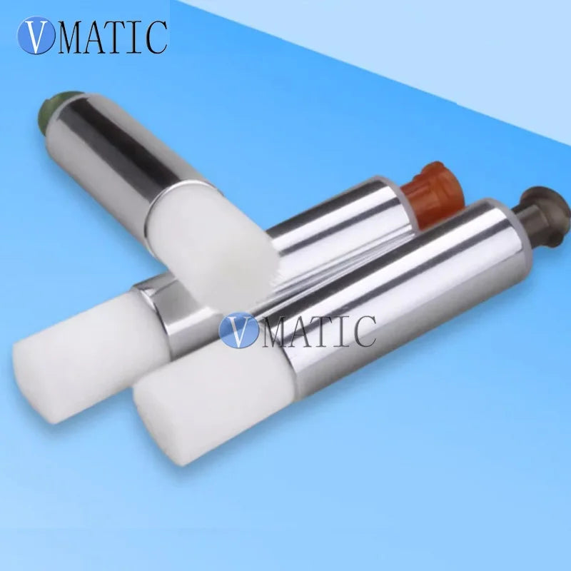 Professional 10mm Round Brush Tip Nozzle for Glue Dispenser - Soft Bristle Precision Adhesive Applicator with Universal Thread