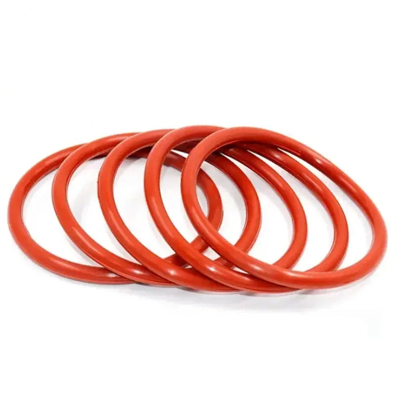 CS1mm 2mm 2.4mm Red Silicone O Ring Thickness Washers Gasket Food Grade Sealing Waterproof Insulated Rubber Silicon o-rings