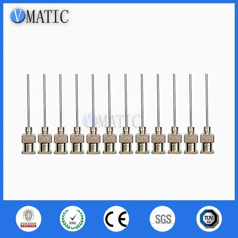 Free Shipping Super Quality 12 Pcs 1 Inch Tip Length 20G Blunt Stainless Steel Dispensing Needles