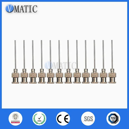 Free Shipping Super Quality 12 Pcs 1 Inch Tip Length 20G Blunt Stainless Steel Dispensing Needles
