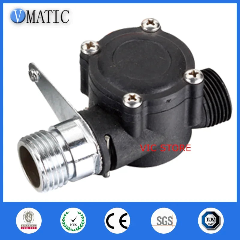 Free Shipping Vertical Installed Sensors 80c Small Rate VCA168-1 Electronic Water Ventilator G1/2 Hall Effect Flow Sensor