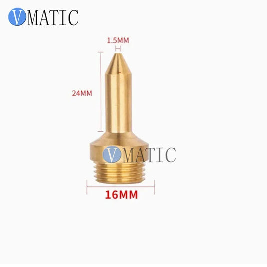 Free Shipping German Style Luer Solid Brass Hot Glue Nozzles - Industrial Anti-Drip Tips Universal Fit for Glue Guns