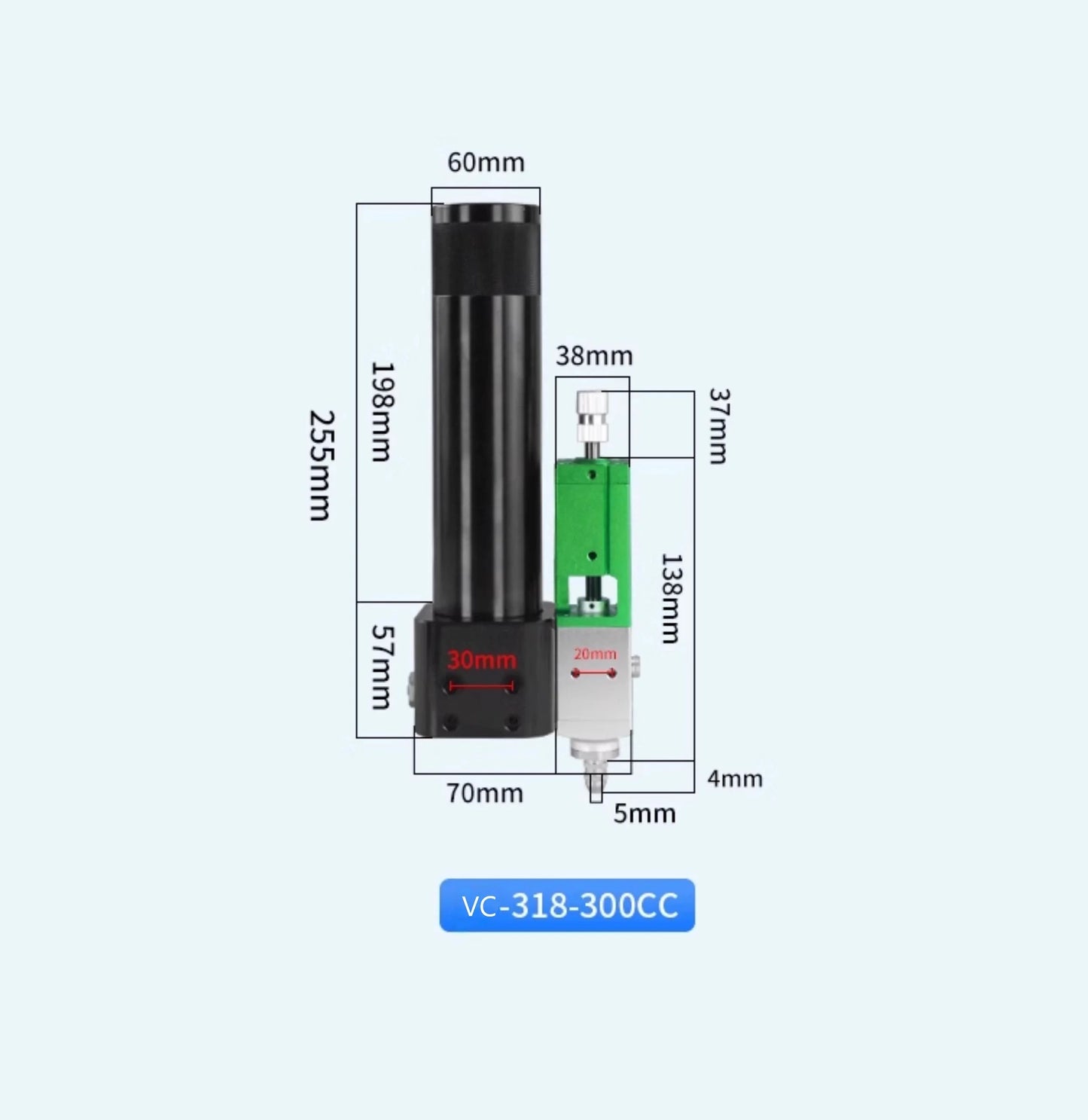 Free Shipping VC318-300CC Pneumatic Anti-Drip Dispensing Valve 300ML High Precision Large Flow for Glue / Silicone