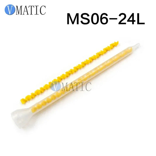 Free Shipping High Quality Plastic Resin Static Mixer MS06-24L Mixing Nozzles For Duo Pack Epoxies