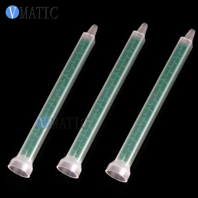 High Quality 10pcs Resin Static Mixer MC08-32 Mixing Nozzles for Duo Pack Epoxies Green Color