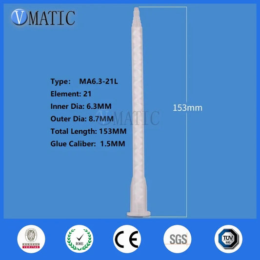 High Quality Resin Static Mixer MA6.3-21S Mixing Nozzles For Duo Pack Epoxies