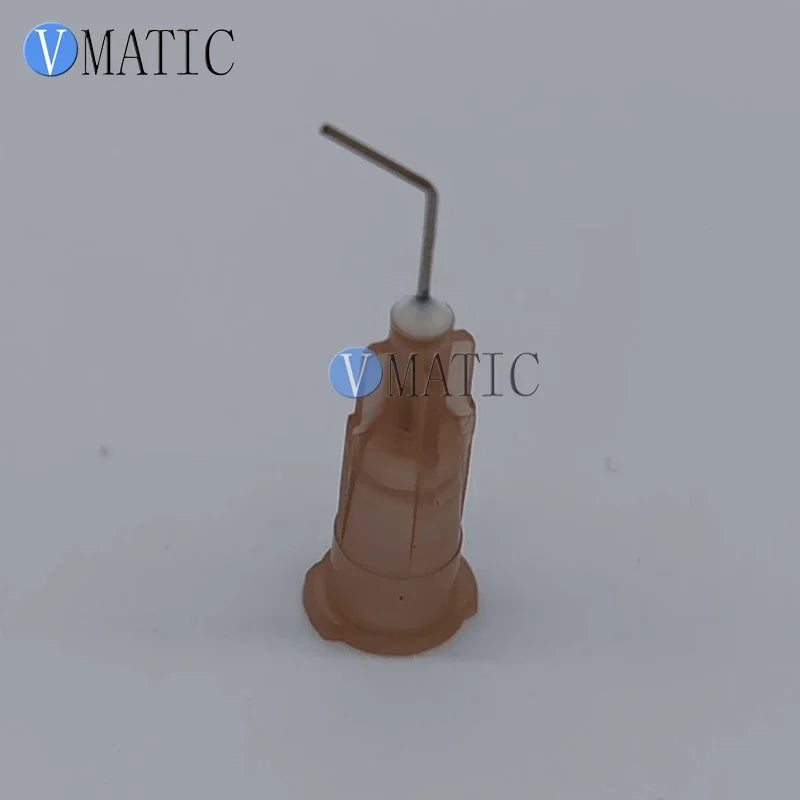 Free Shipping 100Pcs 26G 45 Degree Bent 0.5'' Angled Glue Dispensing Needle Tip 1/2 Inch