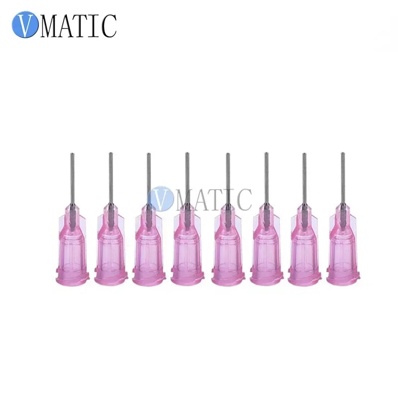 ‌21G Blunt Dispensing Needles | 100-PCS 1/2" Industrial Luer Lock Tips (Purple PC Body）‌