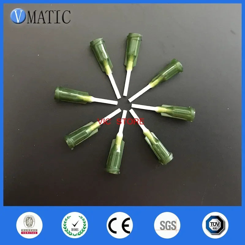 Free Shipping 100Pcs 1/2 Inch (0.5'') 14G Polypropylene Flexible Dispensing Needle Plastic Tip