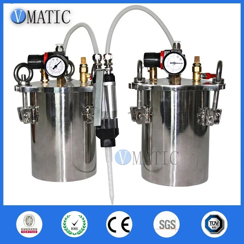 Double Liquid Glue Stainless Steel Pressure Barrel Valve Combination Equipment Mixing Adhesive Ab Dispensing Machine