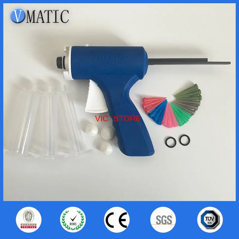 Free Shipping Blue 10cc Syringe Manual Glue Gun