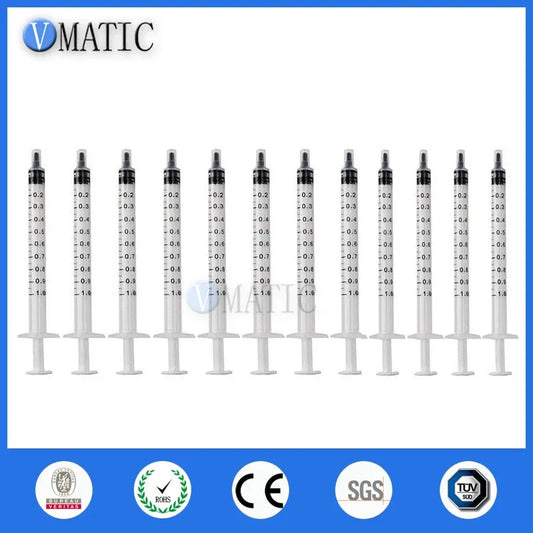 Free Shipping Non Sterilized 1cc/ml Industrial Syringes + 18G X 1-1/2 Inch Blunt Tip Fill Needle Dispensing Needle Syringe