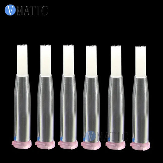 Free Shipping 20G Dispensing Double Screw Thread Needles EDF Soft Round Dia 4mm Mouth Glue Dispenser Needle Brush