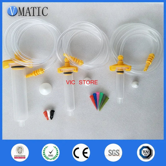 Free Shipping High Recommendation Yellow Color Liquid Dispenser Solder Paste Adhesive Glue Syringe + Dispensing Needle Tip