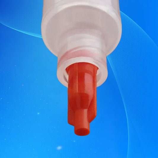 Free Shipping Quality 500Pc Orange/Black Color Luer Lock Dispensing Syringe Caps Stopper Screw Thread Tip Caps