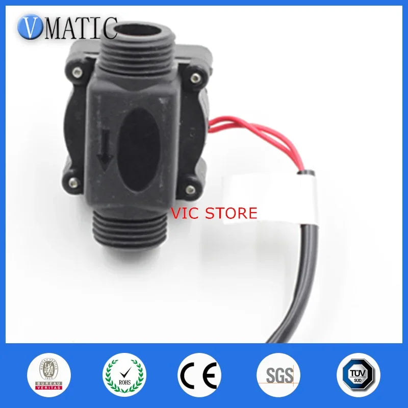 Free Shipping VC668 Pp Dispenser G1/2 Liquid Plastic Outer Thread Bsp Electronic Water Flow Switch Magnetic Sensor