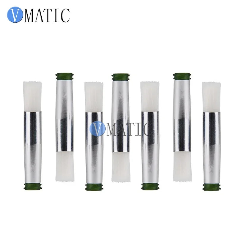 Free Shipping 14G 7mm Needle Brush Double Screw Thread Needles EFD Soft Brush Needle Round Mouth Glue Dispensing Tip