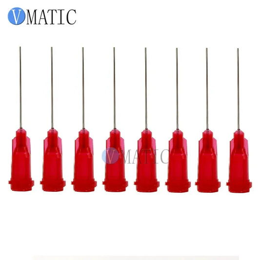 Free Shipping 1'' Inch Tubing Length 25G Stainless Steel Tip Dispensing Needles Syringe Needle Tips Dispenser Needle Tip