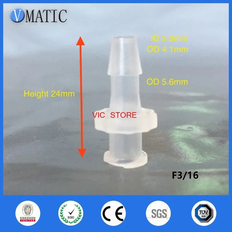 Free Shipping High Quality Plastic Female Male  Joint Pipe Hose Connector Fast Fittings Adapter 100 Pcs