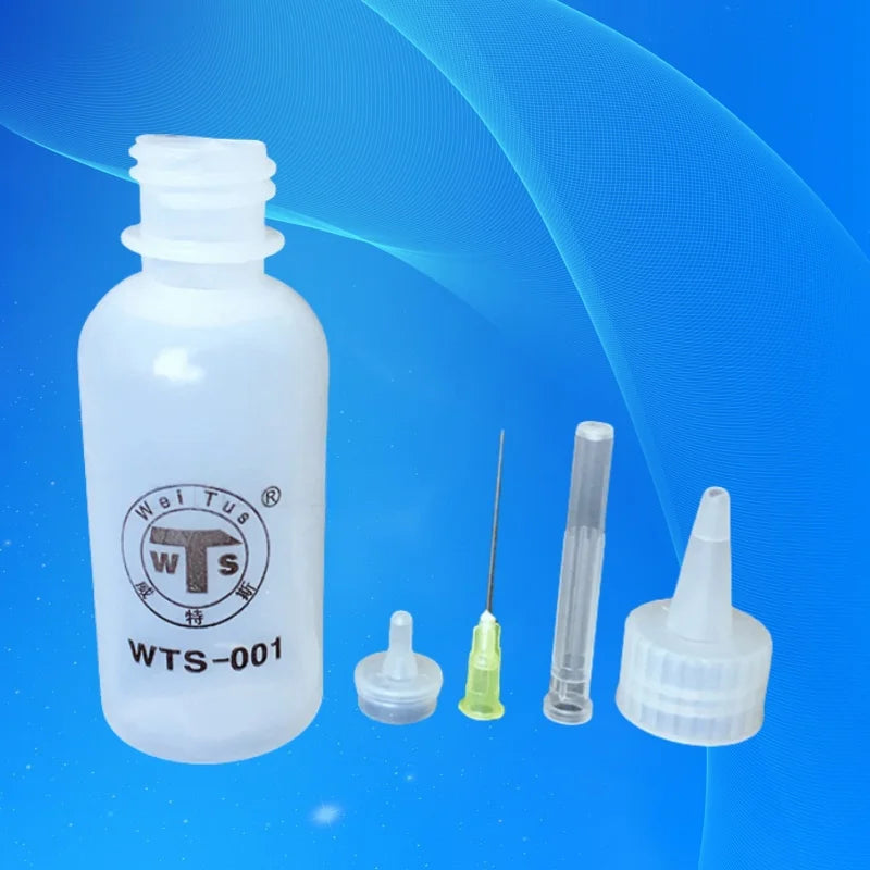 ‌Lab-Grade 100mL HDPE Dispensing Bottle | Leak-Proof Nozzle for Alcohol/Rosin & Solder Flux (10-Pcs)‌