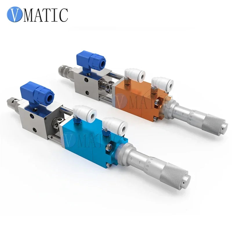 Free Shipping Double Acting Needle-Off (Tip-Seal) Pneumatic Valve With Micrometer Tuner Glue Dispense Nozzle