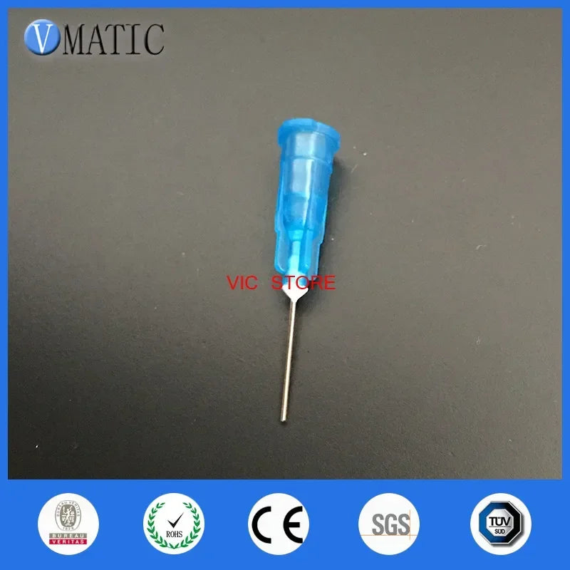 100Pcs 23G 0.5'' (1/2 Inch) High Quality Metal Glue Dispensing Needles - Syringe Pinhead for Dispenser Machine