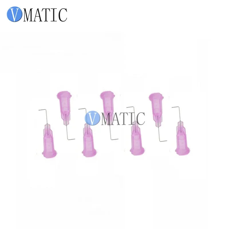 Free Shipping 100pcs 90 Degree Bent Dispensing Needle Tips Glue Sealants 30G Needle Blunt Tips Glue Adhesive Dispenser Needles