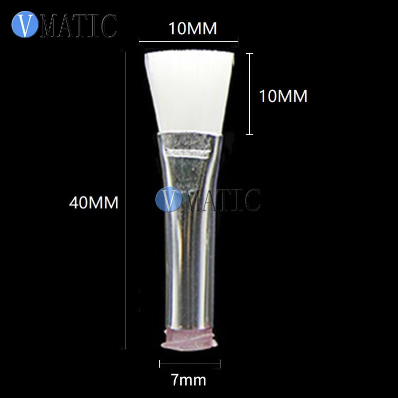 High Quality 20G Glue Dispensing Needle Brush Double Screw Thread Needles EFD Soft Flat 10mm Mouth Glue Dispenser Needle Brush