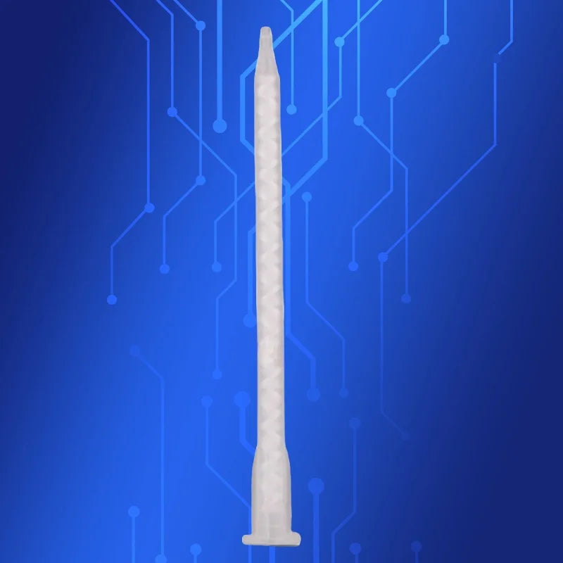 ‌MA6.3-21S Static Mixer Nozzle | Dual Cartridge Epoxy Resin Mixing Tip | High Viscosity Adhesive Applicator for Industrial Glue